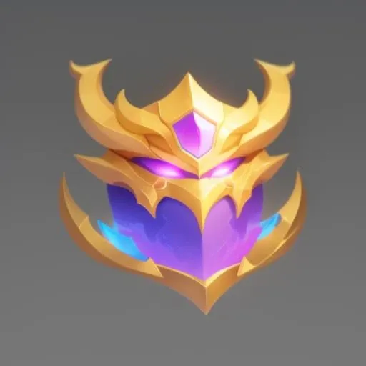 game icon institute,game icon,well-structured, HD, 2d, game item icon, future style,<lora:gameicon_lingpai3:0.8> ,(simple background),purple,masterpiece,
