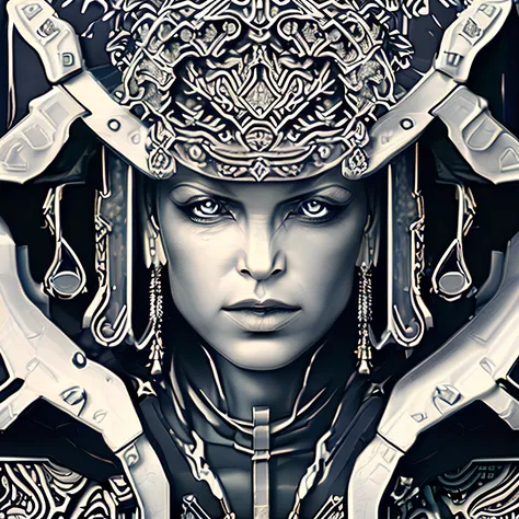 (AutosFantasy:1.3) original, masterpiece, best quality, official art, (extremely detailed cg unity 8k wallpaper), (extremely fine and beautiful:1.2), (beautiful and clear background), beautiful portrait of an (InkSamaFantasy:1.9) obsidian goddess, ((silver filigree)), Ivory accessories, intricate, headshot, highly detailed, digital painting, artstation, concept art, sharp focus, cinematic lighting, illustration