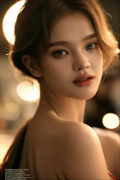 face, fashion photography of portrait,  <lora:nataliaV_lora:.9>,  a fashion model of Natalia Vodianova, posing for the camera, best quality, masterpiece, close up shot, cinematic lighting, vogue editorial style <lora:Anamorphic lens flare:.6> Lens flare