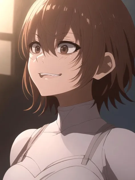 1girl, (shapely body), (solo), 25 years old, hdr, <lora:Misaka_Worst_BHV11:0.7>, epic realistic, (high detailed skin:1.0), (smug grin:1), detailed eyes, 8k uhd, dslr, soft lighting, best quality, film grain, Fujifilm XT3, volumetric fog, 8k UHD, DSLR, high quality, soft cinematic light, adobe lightroom, photolab, intricate, highly detailed, (depth of field:1.4), faded, (neutral colors:1.2), (hdr:1.4), (muted colors:1.2), hyperdetailed, (artstation:1.4), cinematic, warm lights, dramatic light, (intricate details:1.1), (teal and orange:0.4), (natural skin texture, hyperrealism, soft light, sharp)