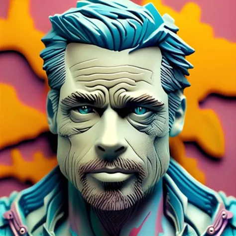 clayitization, brad pitt, inkpunk768 (embedding)