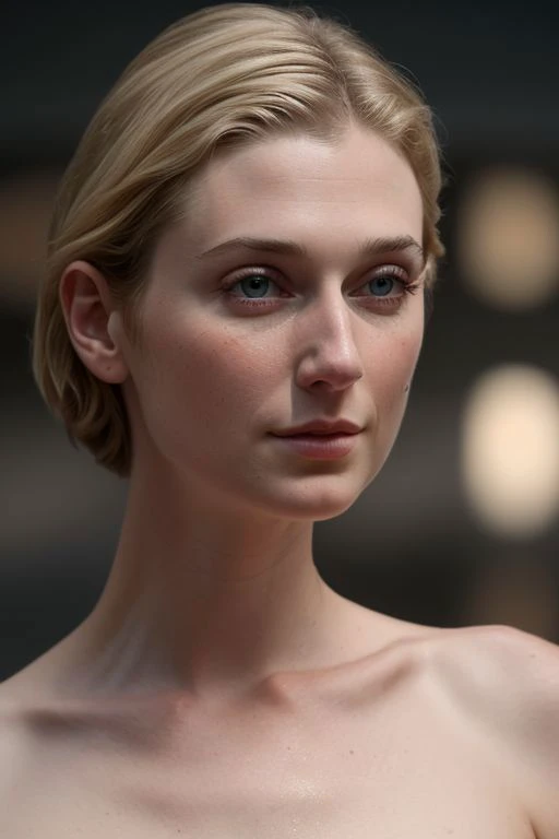 (CR-ElizabethDebicki-frankyfrank2k:0.9), full color portrait of woman, (oiled shiny skin:1.0), (undercut hair:1.0), nude, (face close up:1.1),
masterpiece, best quality, sharp focus, highres 8k uhd, ultra-detailed, rim light, deep grey background,