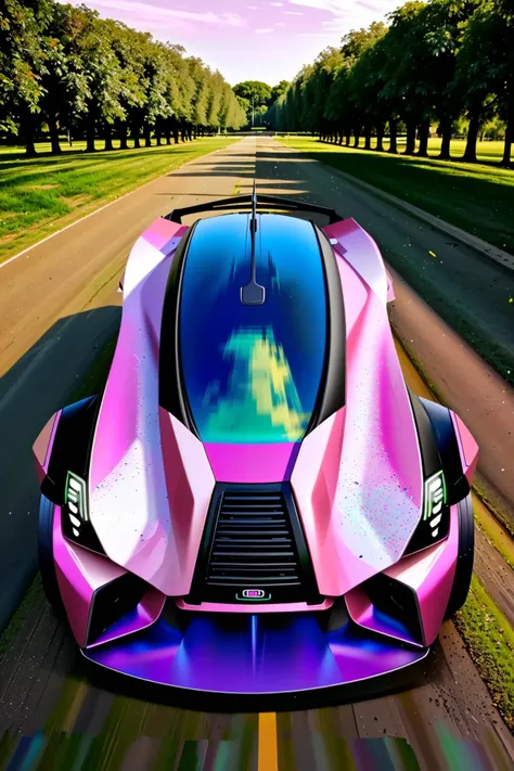 <lora:futkar_v2:1> futkar
masterpiece, highly detailed photorealistic 8k raw photo, best cinematic quality, volumetric lighting and shadows
Knockout Pink car, futkar, ground vehicle, minikar, motor vehicle, vehicle focus
(__All/bakcground__ background:1.2)