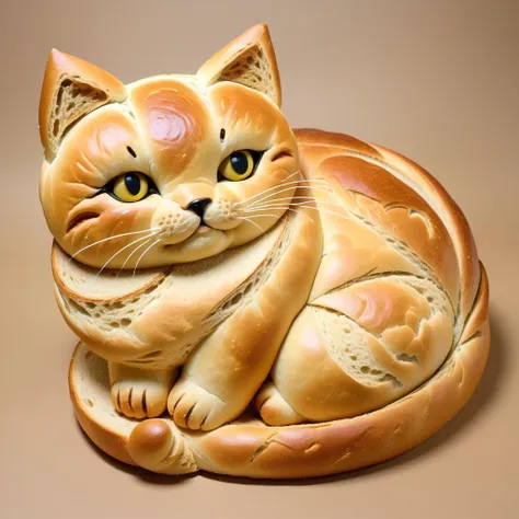 cat made of bread  <lora:Bread:0.0.6>