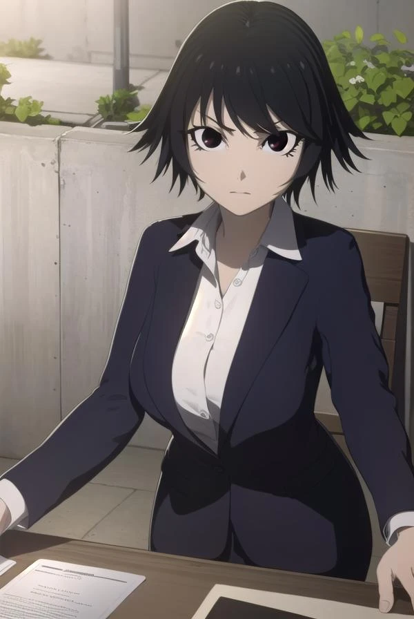 izumishimomura, <lora:izumishimomura-lora-nochekaiser:1>,
izumi shimomura, short hair, black hair, (black eyes:1.5),
BREAK shirt, jacket, pants, formal, suit,
BREAK looking at viewer,
BREAK outdoors,
BREAK <lyco:GoodHands-beta2:1>, (masterpiece:1.2), best quality, high resolution, unity 8k wallpaper, (illustration:0.8), (beautiful detailed eyes:1.6), extremely detailed face, perfect lighting, extremely detailed CG, (perfect hands, perfect anatomy),