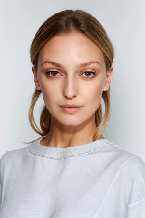 1girl, solo, face, portrait, sweatshirt, simple white background, female focus, photorealistic, soft colors, masterpiece, high quality, (high detailed skin:1.1)
<lora:georgia_hirst_lora_v02:1> ghirst94
