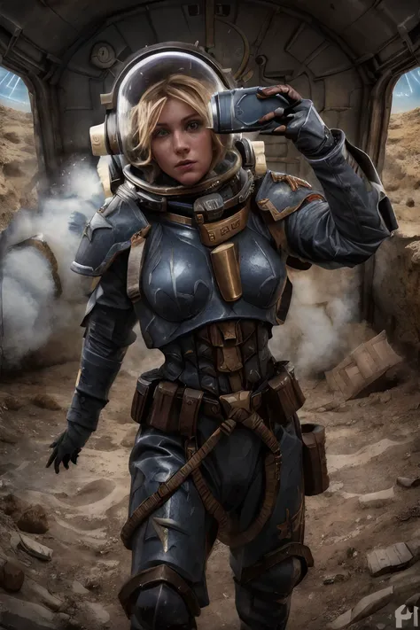 1girl, (photographic:1.3), (RAW photo:1.3), (ultra wide lens:1.3), (far shot:1.3), (selfie shot:1.3), ((k4tw1nn1ck)), (an astronaut taking selfie floating on space:1.4), soldier, spacesuit, rifle, fighting, war, battle, (helmet on:1.3), (infinite space behind her:1.3), (no gravity:1.1), soft lighting, film grain, Fujifilm XT3, dslr, masterpiece, best quality, realistic, high-quality, realistic works, ultra-high details, 8k uhd, real skin materials, <lora:add_detail:1>, <lora:LowRA:0.5>, astra militarum, imperial guard, wh40k, <lyco:whsororitas_v4:.3>, <lyco:ww1ger_v0.1:.7>, blue spacesuit, armor, detailed eyes, sharp focus, <lyco:Saint Celestine MK1 by CARAXES:.5>