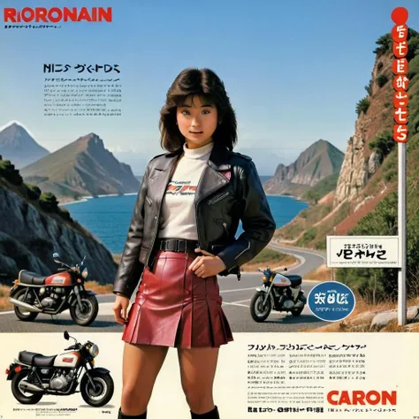 korea woman posing on a (1970s:2) (playboy magazine cover), sitting on a motorcycle, vintage style <lora:maxim_magazine_korea_v1:0.3> <lora:playboy_cover_SDXL_v1:1>