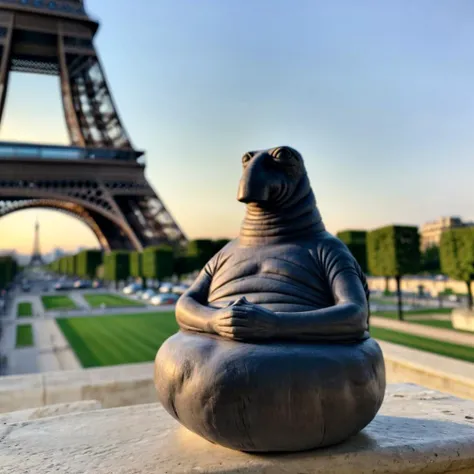 (masterpiece), professional photo of a Zhdun sits, in Paris, Eiffel Tower, outdoors, best quality, professional color correction, film grain, ultra detailed, realistic, realistic colors, <lora:add_detail:0.4> , <lora:epi_noiseoffset2:0.4>, <lora:Zhdun-000017:0.8>