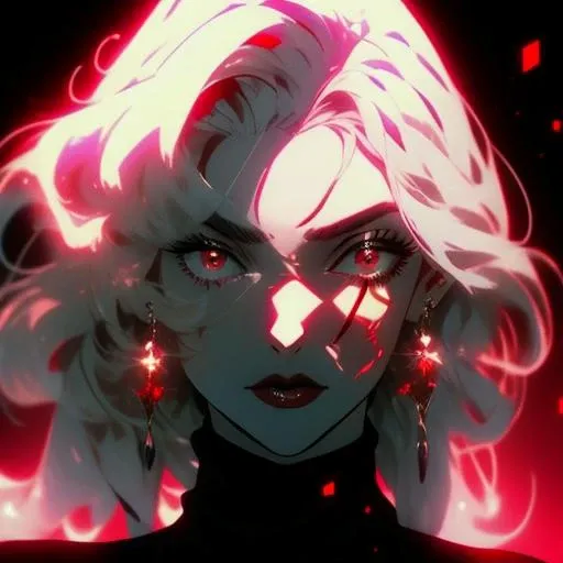 <lora:zoom_slider_v1:1>,<lora:age_slider_v2:4>,1girl,solo,long hair,(red eyes:1.3),white hair,hair over one eye,red lips,looking at viewer,sweater,upper body,blood,turtleneck,makeup,eyelashes,black sweater,blood on face,breasts,lipstick,turtleneck sweater,one eye covered,floating hair,black background,pale skin,<lora:unique_artstyle:0.5>,<lora:tangbohu-line_1.0:0>,<lora:animemix_v3_offset:0.8>,<lora:detailedeyes_custome_name:1>,<lora:DetailedEyes_V3:0.8>,<lora:hair_length_slider_v1:2>,<lora:curly_hair_slider_v1:3>,