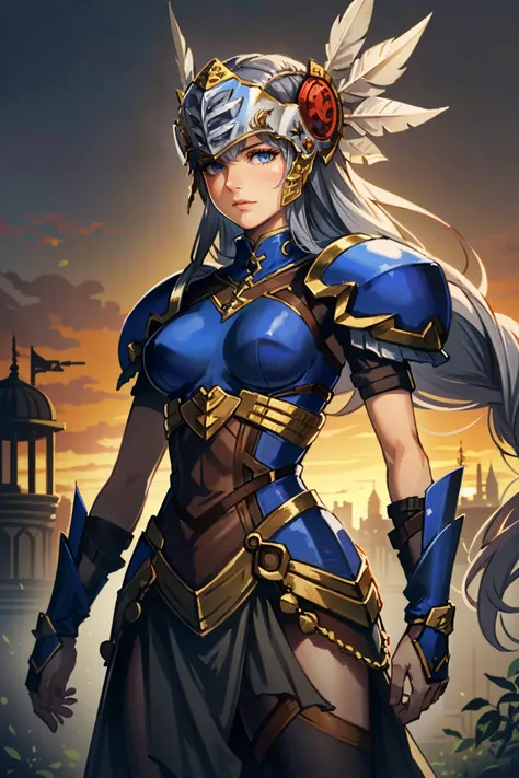 ((masterpiece, best quality))
<lora:ValkyrieProfileLenneth:0.8>
ValkyrieProfileLenneth, 1girl, long hair, blue eyes, armor, helmet, valkyrie, abandoned fairground, twilight, eerie and nostalgic with a mix of natural and artificial light