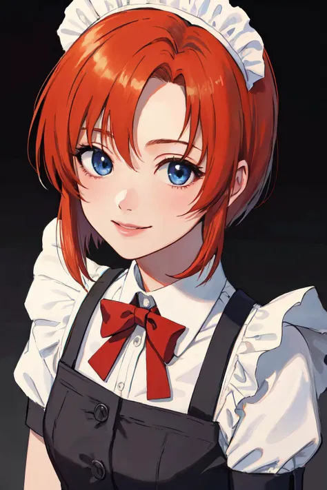 (masterpiece, best quality), 1girl, <lora:yoneme_mei_lovelivesuperstar:1> yoneme_mei_lovelivesuperstar, blue_eyes, red_hair, bangs, hair_bun, blush, single_hair_bun