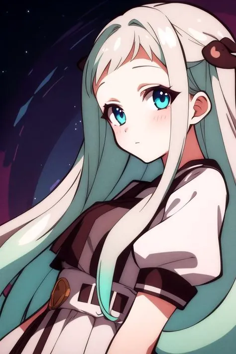 masterpiece, best quality, , 1girl, turquoise eyes, white hair, patriotic costume, solo, looking at viewer, upper body, , , , Enigma Ray, , <lora:hanako-kun_style:0.86>, hanako-kun_style