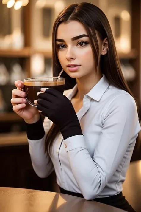 drinking coffee S068_SophieXDT