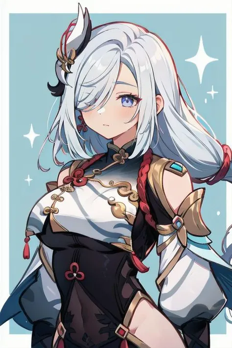 <lora:xl_heart-shaped_boob_challenge(pony)2:1>,heart,heart hands,1girl,shenhe \(genshin impact\),, score_9,_up score_8_up,up score_7_up,up score_6_up,