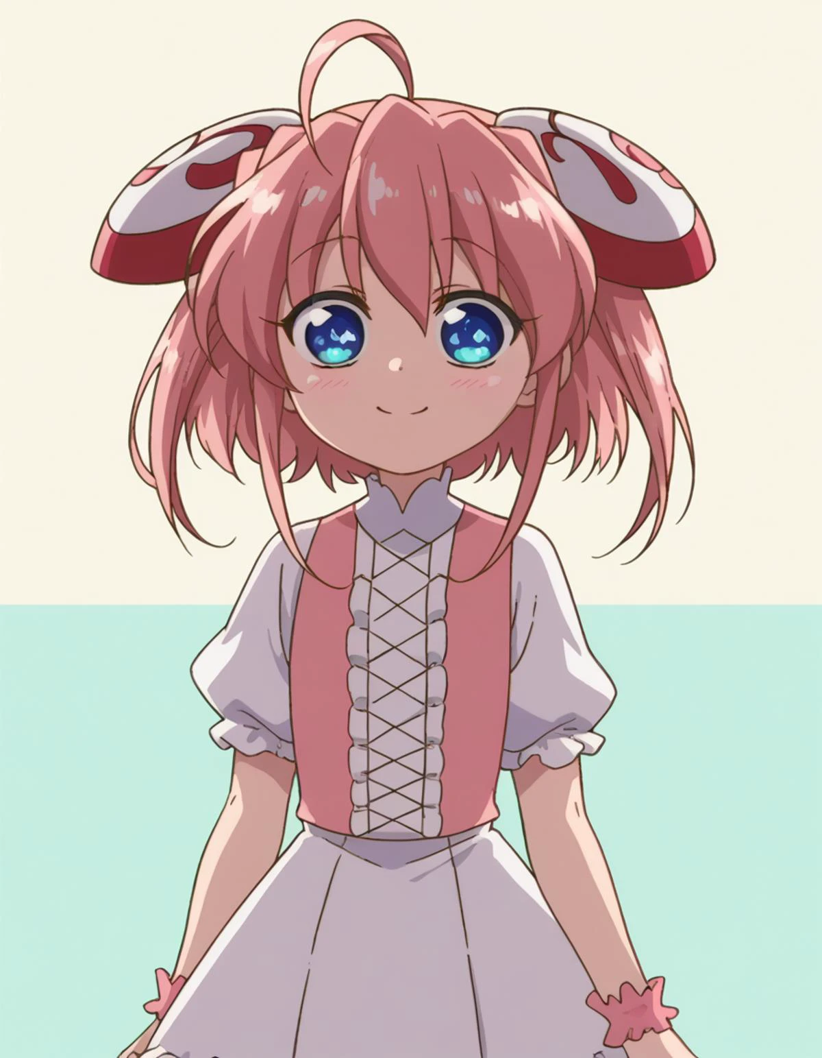 zPDXL, score_9, score_8_up, score_7_up, source_anime,
1girl, solo, <lora:Rizelmine_v2-20:0.8> rizel, ahoge, short hair, hair ornament, hairpods, pink hair, blue eyes, petite, flat chest, wearing Embroidered deerskin bodice, fringed deerskin skirt, beaded headpiece, beaded moccasins, drum, (portrait), <lora:KobayashiDragonPack:1> drgmd , smile