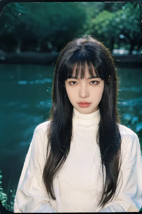 <lora:fujian:0.6>,1girl,fujian,long hair,solo,closed mouth,bangs,lips,medium breasts,Dull eyes,charming pose,standing,upper body,close-up,(turtleneck:1.2),photorealistic,realistic,(masterpiece,best quality:1.2),8k,high detailed,ultra-detailed,film grain,film overlay,beautiful lighting,absurdres,RAW photo,(depth of field:1.2),<lora:FilmVelvia2:0.6>,<lora:JPfilmColor_Heavy_grain:0.3>,polaroid,overexposure,vignetting,moonlight,crimson moon,velvet sky,silhouette,tranquil,trees,reflection,water,night,serene,