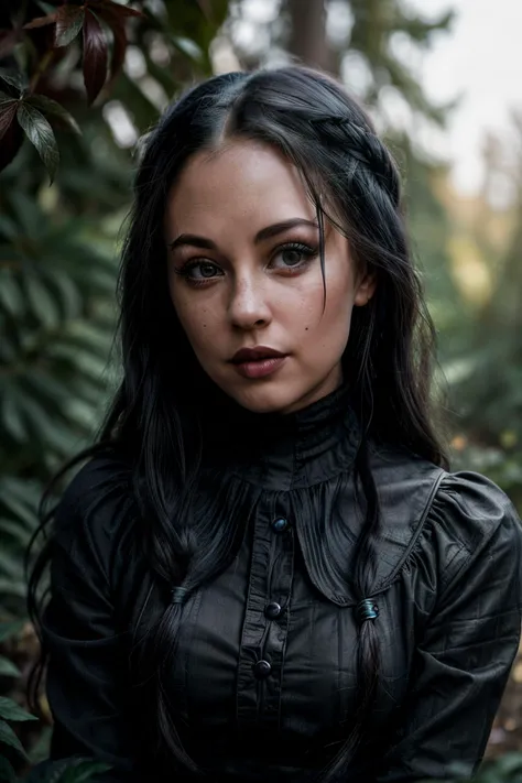 A stunning intricate full color up close portrait of hendo1, dressed as Wednesday addams e, epic character composition, by ilya kuvshinov, alessio albi, nina masic, sharp focus, natural lighting, subsurface scattering, f2, 35mm,<lora:add_detail:0.8>