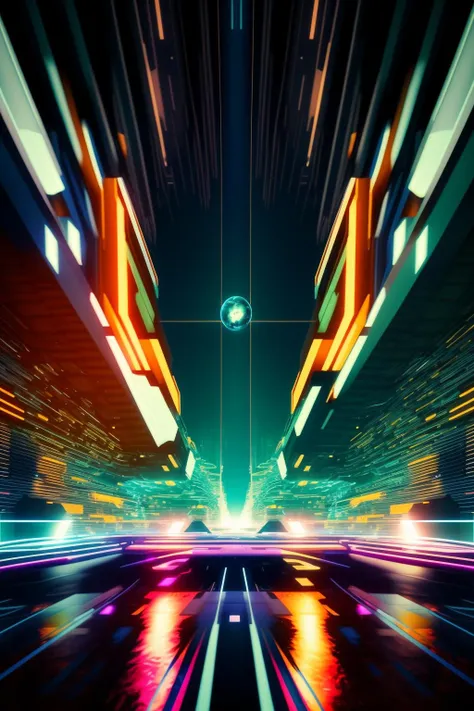 (  cyberspace_background ),  a city street with a car and a traffic light