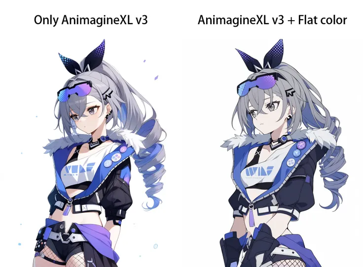1girl,
silver wolf \(honkai: star rail\), honkai: star rail, white background, looking to the side, standing, upper body
high quality *(+ <lora:CoolFlatColor:0.7>, flat color)