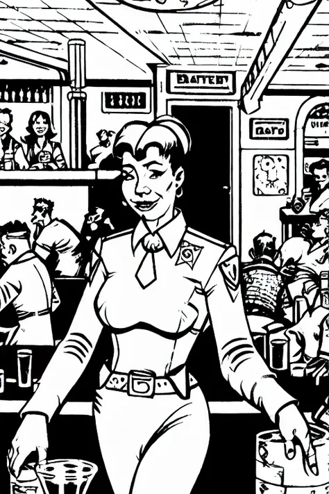 TheMechwarriorRPGArt a woman in a bar