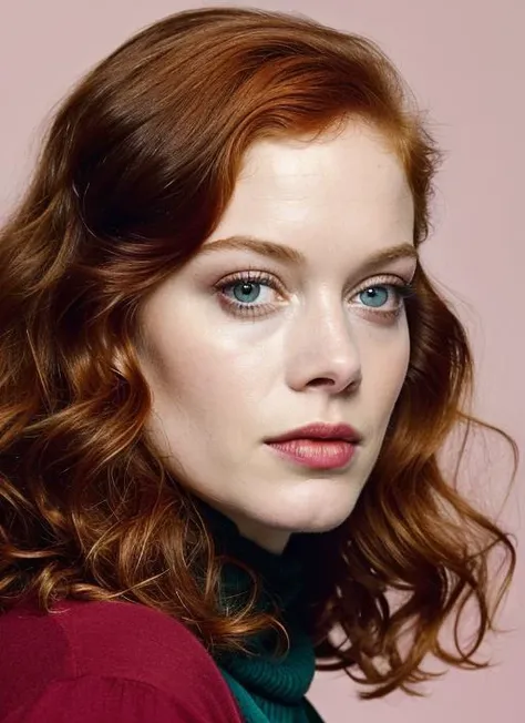 close up portrait of sks woman , by Flora Borsi, style by Flora Borsi, bold, bright colours, ((Flora Borsi)), by Tim Walker, <lora:locon_janelevy_v1_from_v1_64_32:1>