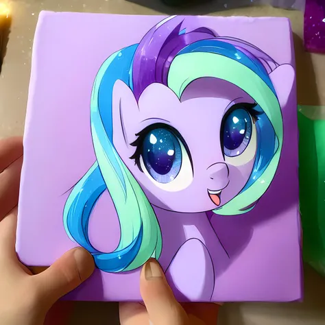 (derpibooru_p_95), pony starlight glimmer, (acrylic colours), LSD, intricate detail, pruning, masterpiece