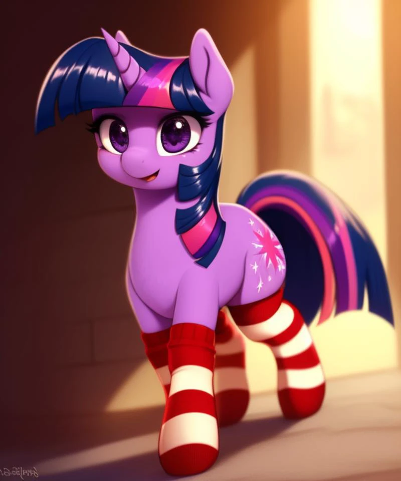 (derpibooru_p_95), solo, pony, twilight sparkle, striped socks