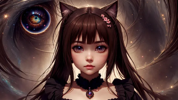 1girl, <lora:chocolaNekopara_10:0.8>,chocola_neko, embarrassed, shy, <lora:CosmicEldritchTech-20:0.8>,eldritchtech, cosmic, dark energy, <lora:gigatitums:0.3>large breasts,, (8k, masterpiece, best quality, ultra-detailed), (an extremely delicate and beautiful)kawaii, cute, very big eyes, Aesthetic Anime Eyes, small face, large breasts, cinematic lighting, , Intricate, High Detail, Sharp focus, dramatic, masterpiece, best quality, ultra-detailed,