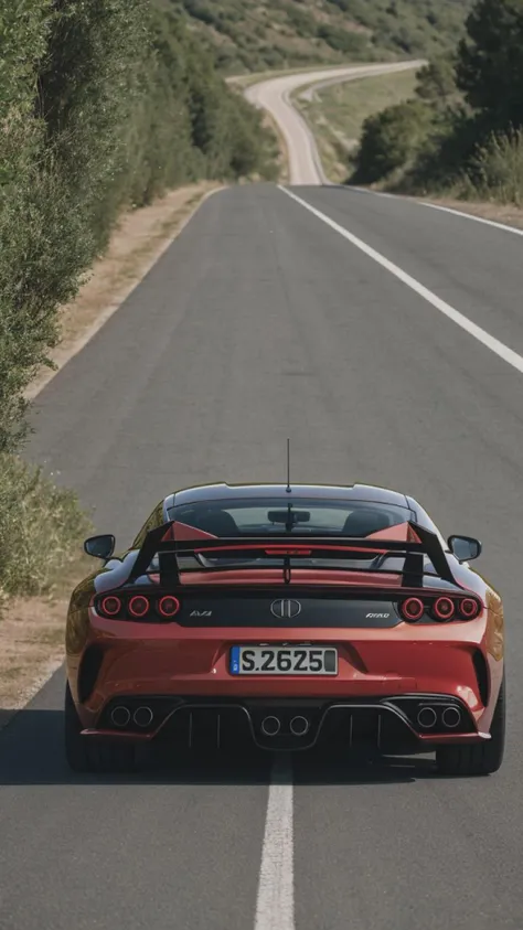sports car at highway