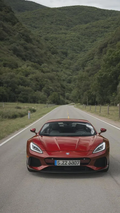 sports car at highway