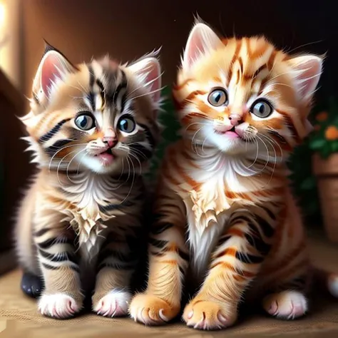 fyuyK4 kitten, mother, orange fur, <lora:fluffyCuteKittens_512_v4_LoRA_Complete_B_4380:0.8>, high quality