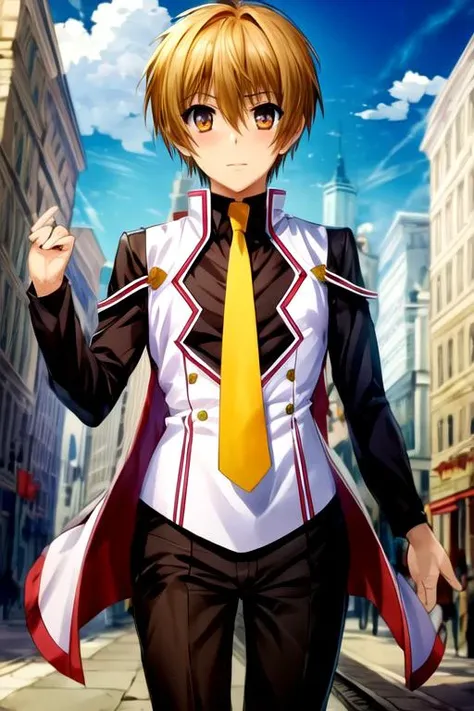 (best quality:1.1), (masterpiece:1.4), illustration, 1boy, solo, male focus, looking at viewer, , , ligne claire, , <lora:ash_blake:0.98>, ash_blake, , , The City of Glas,