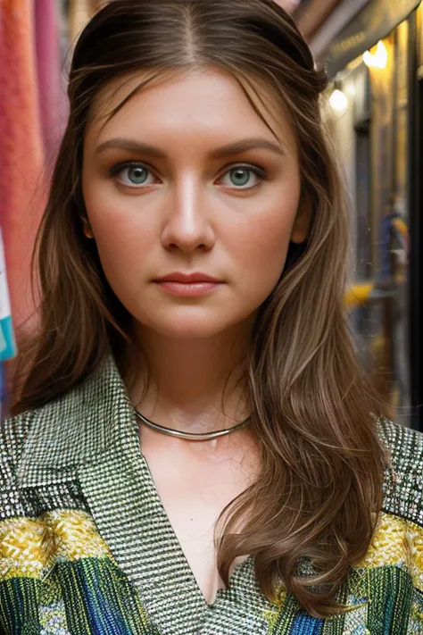 a professional photograph of beautiful 25 year old (4nn4D31v3y woman),as a beautiful journalist,wearing a white sun dress,(medium closeup shot),walking along cobblestone streets in Morocco,shopping at a busy open street market surrounded by shops,shopping for (carpets and crafts:1.3),with colorfully painted doors and metal lattice work and ornate glass windows,sunny skis cast distinct shadows,travel magazine photoshoot,sharp focus,detailed eyes,depth of field,(highly detailed),(HDR),(8k wallpaper),colorful,vivid color,intricately detailed,high contrast,highres,absurdres,hyper realistic,8K UHD DSLR,Fujifilm XT3,taken with (Canon EOS 1Ds camera),35mm film,slightly above angle,exposure blend,extremely intricate,dramatic,(looking at viewer),4k textures,elegant,hyperdetailed,as seen in national geographic magazine,<lora:4nn4D31v3y_17A-000003:1.0>