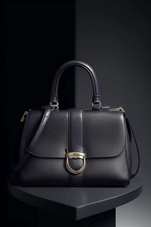 product photography of Salvatore Ferragamo gancini handbag, dynamic lighting, simple background, craftsmanship