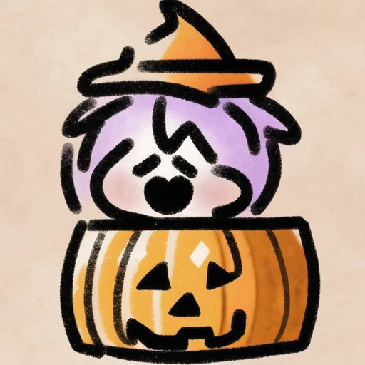 <lora:shilhps:1>, hps, drawing, picture, painting, :3, ahoge, animal ears, bat, cat ears, chibi, halloween, hat, jack-o'-lantern, paws, pumpkin, school uniform, serafuku, witch hat