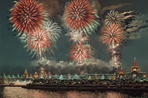 <lora:La_nuit_de_Tour_Eiffel_style_1889-000001:1> fireworks