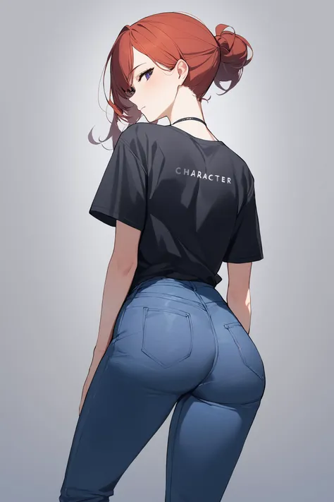 1girl, character name, from what series, everything else in any order, masterpiece, best quality, jeans
