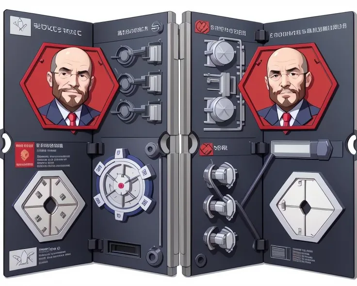 <lora:instruction_manual:-0.7>, instruction_manual, model kit, mechanical arms, beard bald old man, vector graphics