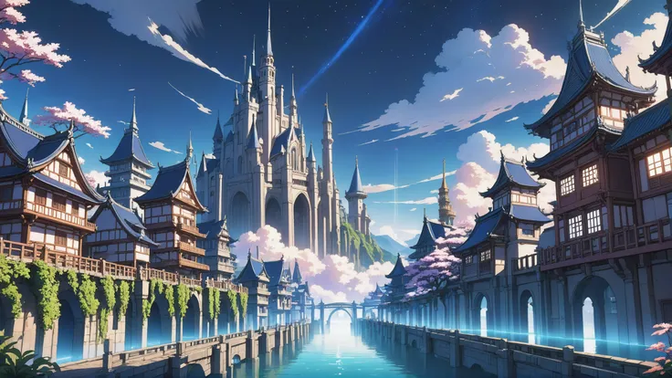 anime background, mysterious,Enchanted fantasy city beyond the beginning of reality<lora:EnvyBetterHiresFixXL01:0@0,0@.49,1@.499:hr=1>