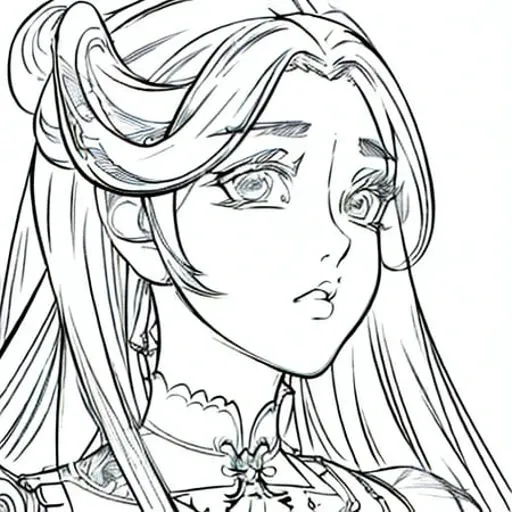 masterpiece, best quality, (detailed background),High contrast, beautiful anime girl, fullbody, anime girl ,beautiful detailed face, dynamic angle, (white background:1.5),((sketch)),clean lineart, fantasy art, artstation, anime style, slightly parted lips, big beautify eyes, Genshin Impact style, <lora:animeLineartStyle_v20Offset:1>