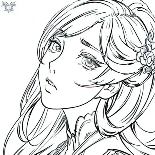 masterpiece, best quality, (detailed background),High contrast, beautiful anime girl, fullbody, anime girl ,beautiful detailed face, dynamic angle, (white background:1.5),((sketch)),clean lineart, fantasy art, artstation, anime style, slightly parted lips, big beautify eyes, Genshin Impact style, <lora:animeLineartStyle_v20Offset:1>