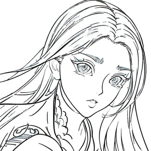 masterpiece, best quality, (detailed background),High contrast, beautiful anime girl, fullbody, anime girl ,beautiful detailed face, dynamic angle, (white background:1.5),((sketch)),clean lineart, fantasy art, artstation, anime style, slightly parted lips, big beautify eyes, Genshin Impact style, <lora:animeLineartStyle_v20Offset:1>