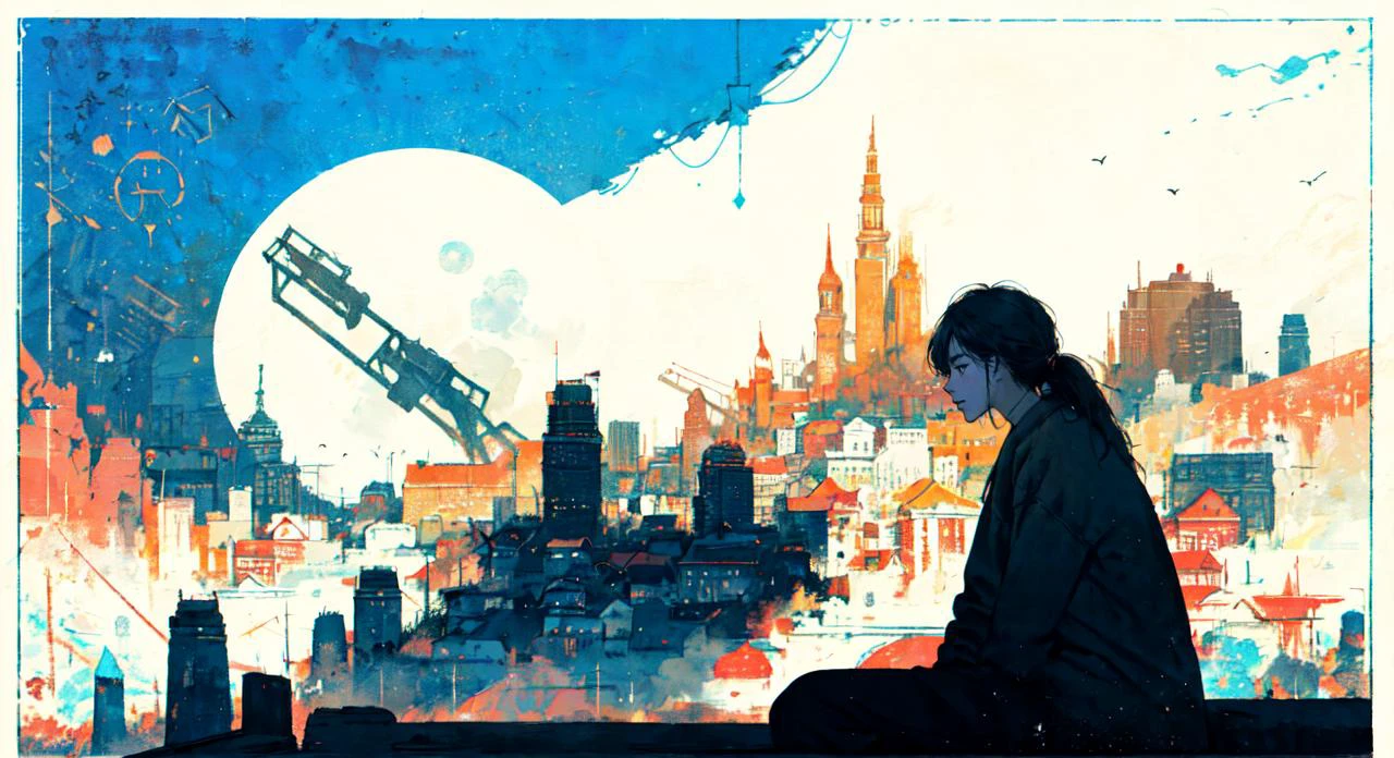 1girl, beautiful, solo, (establishing shot:1.5), (side view:1.5), sitting, inside a bus, deep thinking, melancholy <lora:LAS:0.5> CLOUD,COLORFUL <lora:EF-Painted_poster_V1:0.75> Painted poster <lora:AMB-White Dew:0.5> WHITE DEW <lora:EF-concept:0.25> <lora:JakubRozalskistyleV1:0.8> jakubrozalskistyle<lora:EF-GoodHands-beta2:0.5><lora:EF-GoodHands-beta2:0.5><lora:EF-GoodHands-beta2:0.5>