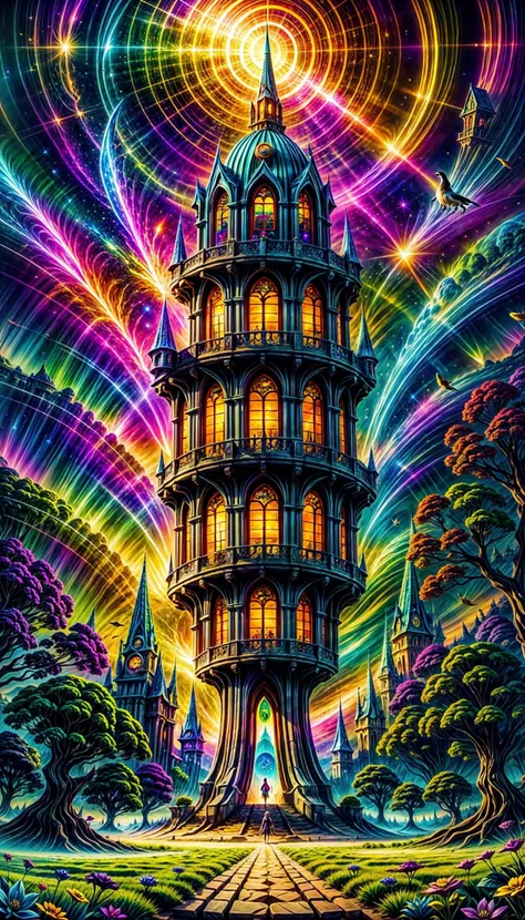 (Transport me to a world unlike my own, teeming with flora, fauna, and magical serenity),(Craft a dream-like surreal castle landscape, fusing colors in unique ways to create eye-catching scenery),(Fuse your art with the spirit of Technetic Dreams),
<lora:Cartographic_Journey:0.3>,<lora:guochaochahua_20230828223853:0.1>,<lora:Elixir:1.5>,<lora:more_details:0.8>,<lora:LORA-XenoDetailer-v3A:0.8>,<lora:add_sharpness:0.7>,<lora:colorify:0.9>,<lora:otherworldlyColorscapes:0.7>,