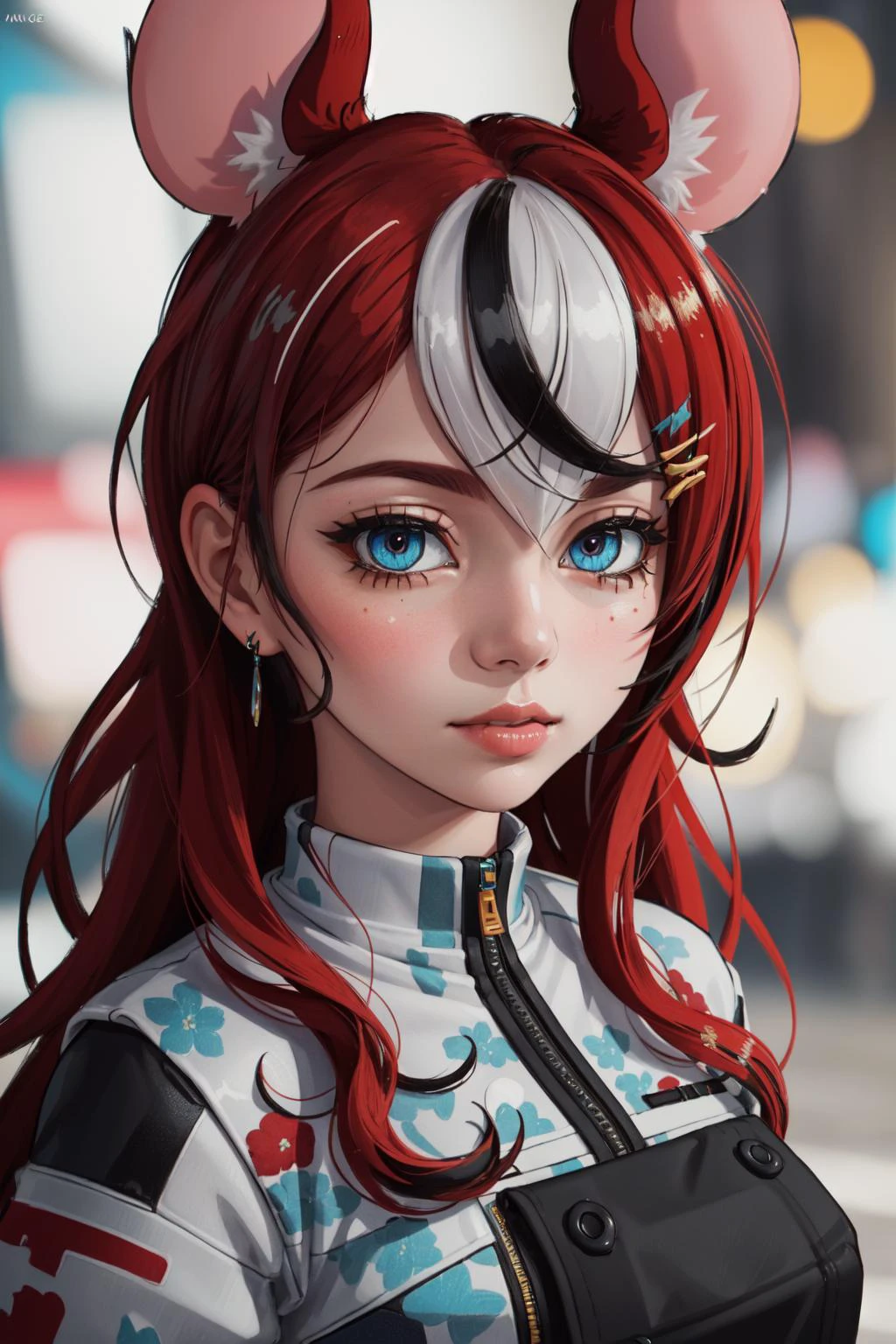 (masterpiece, best quality), intricate details, 8k, artstation, wallpaper, official art, splash art, sharp focus,
1girl,
(photorealistic:1.2) (bokeh) (best quality) (detailed skin:1.3) (intricate details) (8k) (detailed eyes) (sharp focus)
<lora:hakosBaelzHololive_v11:0.8> hakosjack,hakosrnd,