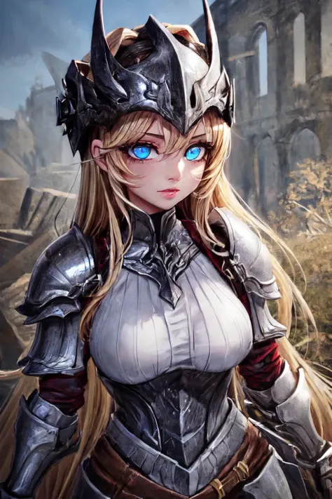 (detailed eyes:1.3), Beautiful Lighting,  (1girl:blue  eyes, blonde hair, absurdly long hair),(real skin), <lora:l - L| :1>, (outdoors:1.3), <lora:y:1>,
  <lora:DestinyHive:1:lbw=OUTS>, (dhive:1.3), (full armor:1.1), glowing eyes, (helmet:1.3), 1girl, cowboy shot, cuirass,