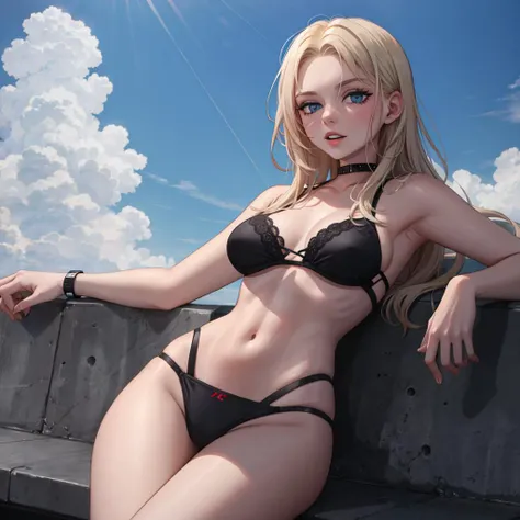 draw up, asymmetric, geometric, Elegant and luxurious materials and design, simple, in a black bra, in a black bikini, naked body, Long legs,Distinctive Design, simple silhouettes, platinum blonde, chic and mature impression, simple и изысканный стиль, elegance, minimalism, high quality materials, cool and urban feel, high-fashion, big breasts, flexible, simplicity and sophistication,