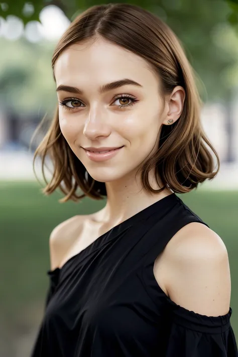 (style of August Macke:1.15), <lora:sd15_ClaireJameson_locon_24_v1:.9> ClaireJameson, focus on eyes, close up on face, huge smile, hair styled as asymmetrical shoulder-length hair,