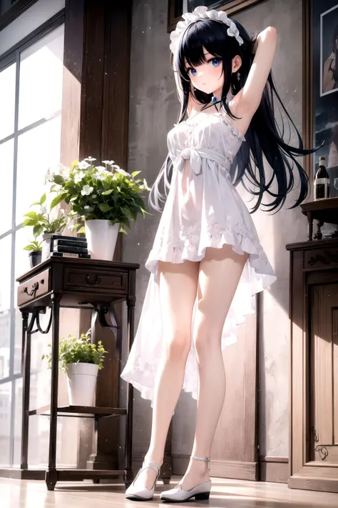 insanely detailed, absurdres, ultra-highres, ultra-detailed, best quality
BREAK
slender, kawaii, petite, perfect symmetrical face, ultra cute girl, ultra cute face, ultra detailed eyes, ultra detailed hair, ultra cute, ultra beautiful,
BREAK
1girl, solo, (long hair | very long hair), full body, pencil miniskirt dress, bare shoulders, huge breasts
BREAK
closed mouth,
BREAK
(tying hair:1.2), (implied pantyshot:1.4), sitting
BREAK
flat, flat colors, 2D, (anime:1.2)
BREAK